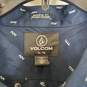 Volcom Men's Navy Blue Button Up Shirt SZ XXL NWT image number 3