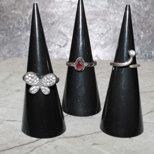 Assortment of 3 Sterling Silver Rings (Size 2.50-6) - 7.2g image number 2
