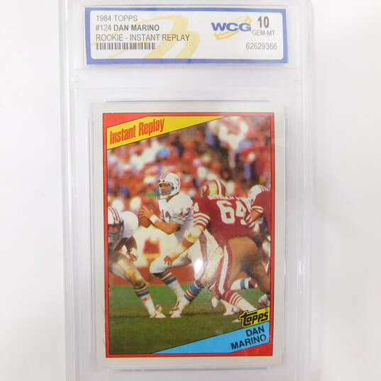 1984 Dan Marino Topps Rookie Graded WCG Gem Mint 10 Miami Dolphins image number 1