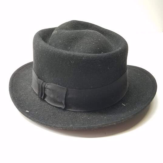 Dobbs Black Fedora Hat No Size image number 1