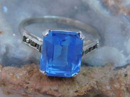 Vintage Pastel Blue & Multi Color Icy Rhinestone Jewelry 17.1g alternative image