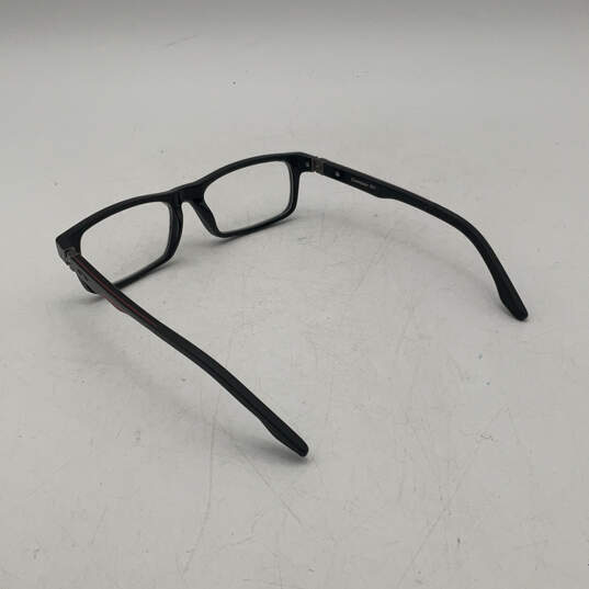 Unisex Adults Black Red Full Rim Rectangular Shape Reading Eyeglasses image number 3