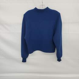 Alpen Lander Blue Wool Button Up Sweater Jacket WM Size S alternative image