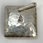 Designer Silpada 925 Sterling Silver Hammered Puffy Pillow Charm Pendant image number 2