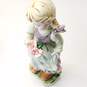 Porcelain Young Girl with Flowers Figurine image number 5