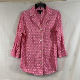 Women's Pink Polka Dot Lauren Ralph Lauren Pajama Set, Sz. M