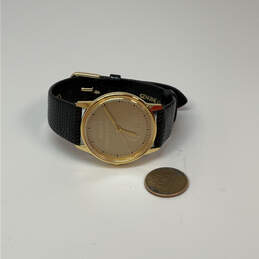 Designer Bulova Gold-Tone Distinguished Leader Analog Wristwatch With Box alternative image