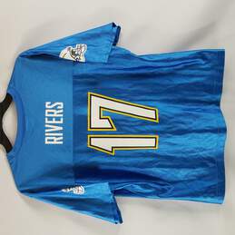 NFL Chargers Philip Rivers #17 Women Blue Jersey XL alternative image