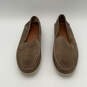 Mens Brown Leather Round Toe Slip-On Moccasin Loafers Shoes Size 11.5 image number 5