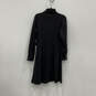 NWT Womens Black Long Sleeve High Neck Short Sheath Dress Size 14P image number 2