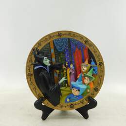 Disney Sleeping Beauty 3D Collectible Plate Maleficent's Curse Limited Ed. COA alternative image