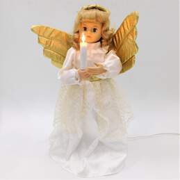Vintage 1990 Original Motion-ette 22in Christmas Angel Animated Display Doll alternative image