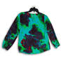 Womens Multicolor Floral Back Keyhole Long Sleeve Classic Blouse Top Size 4 image number 2