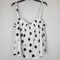Current Air Women White Polka Dot Top XL NWT image number 1