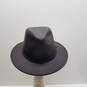 Henschel Hat Brown Leather Fedora Large Men's Hat image number 2