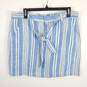 Tommy Hilfiger Women Blue Striped Skirt Sz 10 NWT image number 1