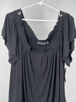 New York & Company Womens Black Smocked Mini Dress Size XXL T-0528185-M alternative image