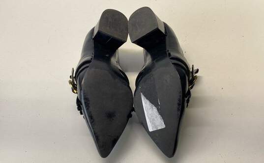 & Other Stories Women's Black Block Heel Pointed Loafers Size 9 image number 7