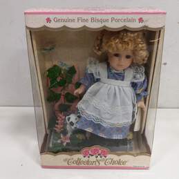 Bisque Porcelain Doll In Box