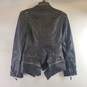 Fashion SX Women Black Faux Leather Jacket Sz M NWT image number 2