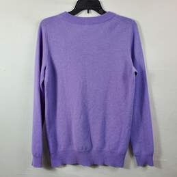 Enzo Mantovani Women Purple Cashmere Sweater M alternative image
