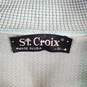 St. Croix Men Green Quarter Zip Sweatshirt M NWT image number 3