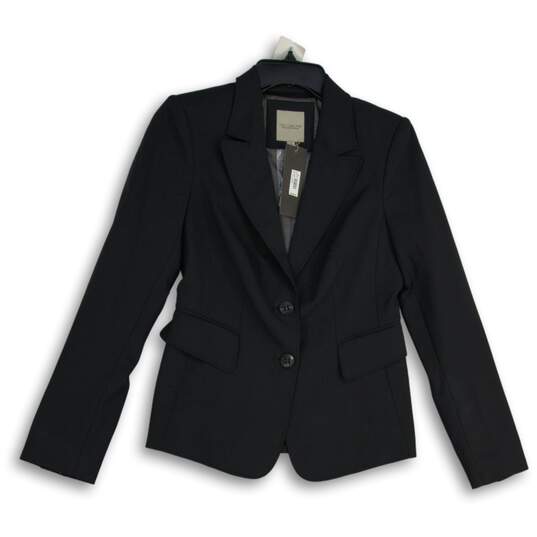 NWT The Limited Womens Black Notch Lapel Long Sleeve Two Button Blazer Size 2 image number 1