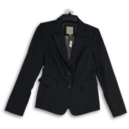 NWT The Limited Womens Black Notch Lapel Long Sleeve Two Button Blazer Size 2