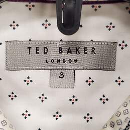 Ted Baker Men White Print Button Up Shirt Sz 3