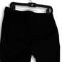 Womens Black Flat Front Slash Pockets Straight Leg Ankle Pants Size 8 image number 4