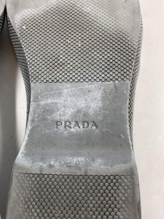 Prada Grey Sneaker Casual Shoe Men 9 image number 6