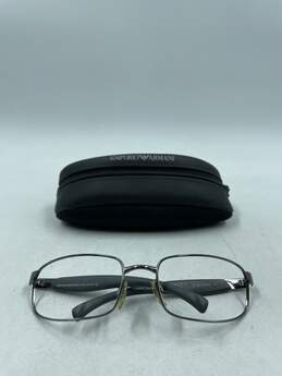 Emporio Armani Silver Rectangle Eyeglasses