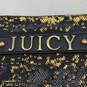 Womens Black Gold Sequin Double Zipper Tasseled Clutch Wristlet Wallet Purse image number 5