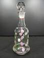 5PC Cordial Floral Pattern Clear Decanter & Glass Set image number 3