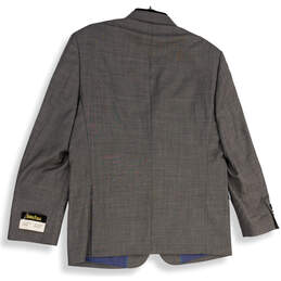 NWT Mens Gray Long Sleeve Notch Lapel Single Breasted Suit Blazer Size 42R alternative image