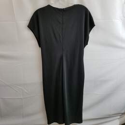 Halogen Women's Black Modal Twist Front Sheath Dress Size 1 alternative image