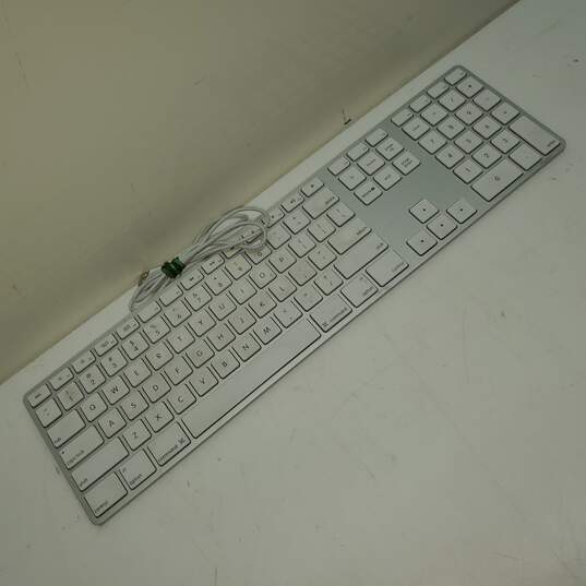 Untested Apple Brand USB Keyboard  Model A1243 image number 1