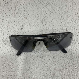 Womens RB3217 Silver Semi Rim Rectangular Sunglasses With Black Case