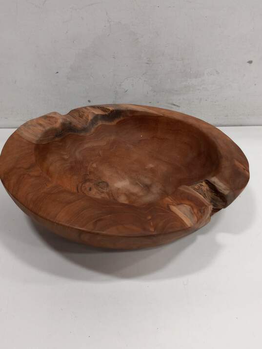 Tuckahoe Hardwood Natural Teak Wood Bowl image number 1