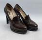 Authentic Giorgio Armani Brown Heeled Loafer W 6 image number 3