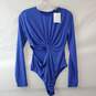Zara Bodysuits Womens Knotted Cut Out Royal blue Size M image number 2
