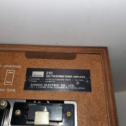 Untested Sansui 210 AM/FM Stereo Tuner Amplifier P/R alternative image