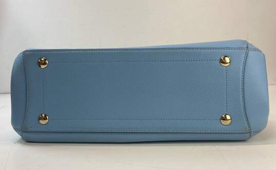 Coach Leather Crossbody Bag Baby Blue image number 7