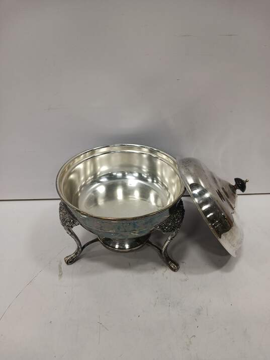 Silver Tone Chafing Dish image number 2