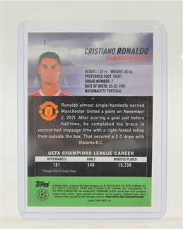 2021-22 Cristiano Ronaldo Stadium Club Chrome UCL Manchester United alternative image