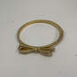 Designer Kate Spade Gold-Tone Hinged Pave Crystal Stone Bow Bangle Bracelet image number 3