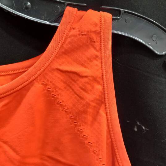 Athleta Women's Orange Seamless Split Back Tank Top Size S image number 4