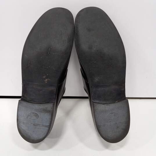 Ferragamo Men's Black Leather Dress Shoes Size 10 w/Inserts image number 5