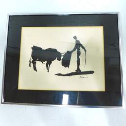 Vintage Pablo Picasso Matador Bullfighter Framed Art Print