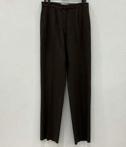 Max Mara Brown Tweed Wool Tapered Trousers alternative image